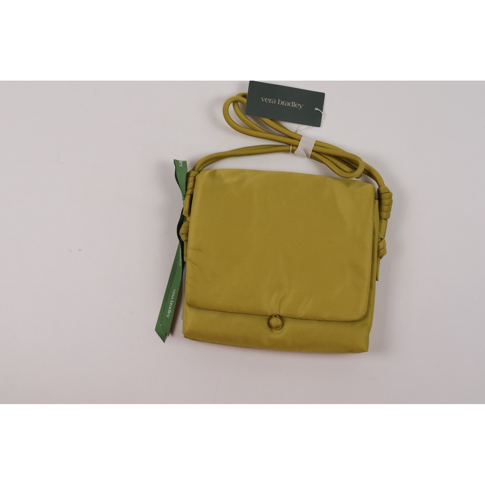Vera Bradley Crossbody Bag Bond Street Golden Olive Solid Small NWT 70 MSRP